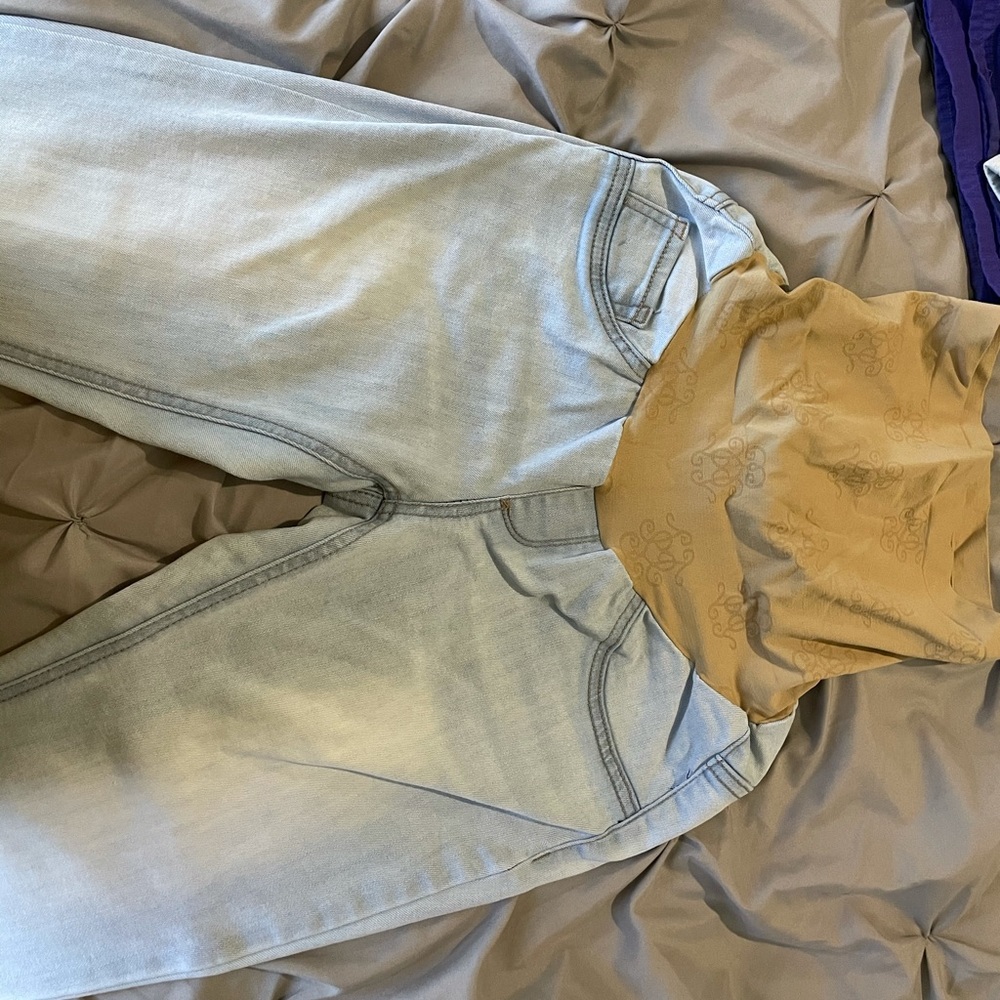 Jessica Simpson Light Wash Maternity Jeans